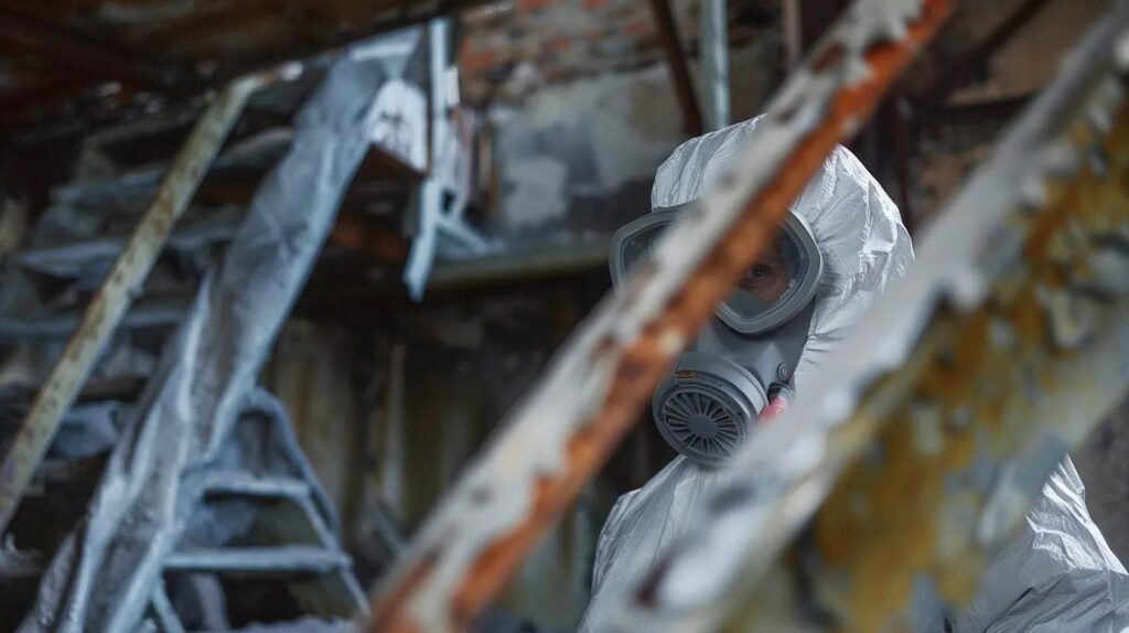 working on Asbestos Testing